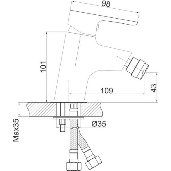 Смеситель для биде Cersanit Cersania 63033 - фото 10