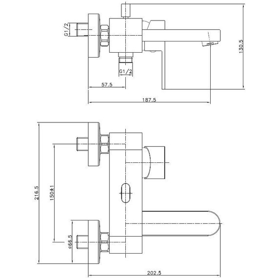 Смеситель для ванны Cersanit Elio А63045 - фото 9