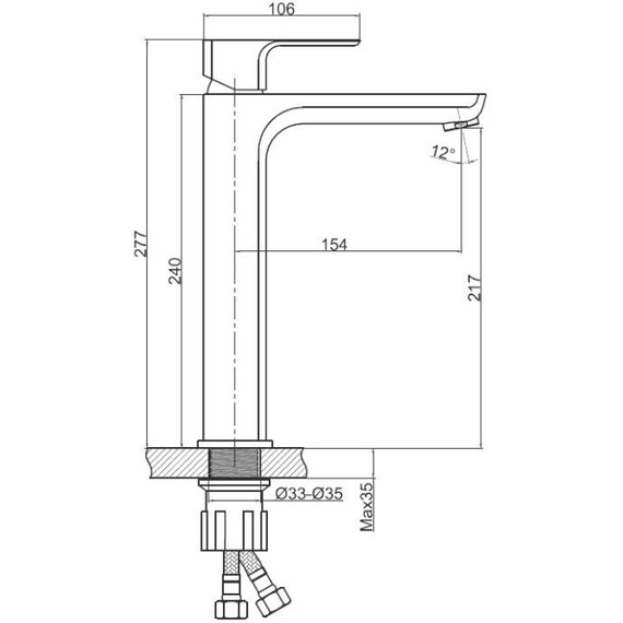Смеситель для раковины высокий Cersanit Geo А63043 - фото, картинка 13 Смеситель для раковины высокий Cersanit Geo А63043 - фото 13