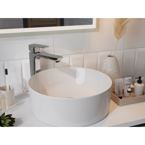 Смеситель для раковины высокий Cersanit Geo А63043 - фото, картинка 11 Смеситель для раковины высокий Cersanit Geo А63043 - фото 11