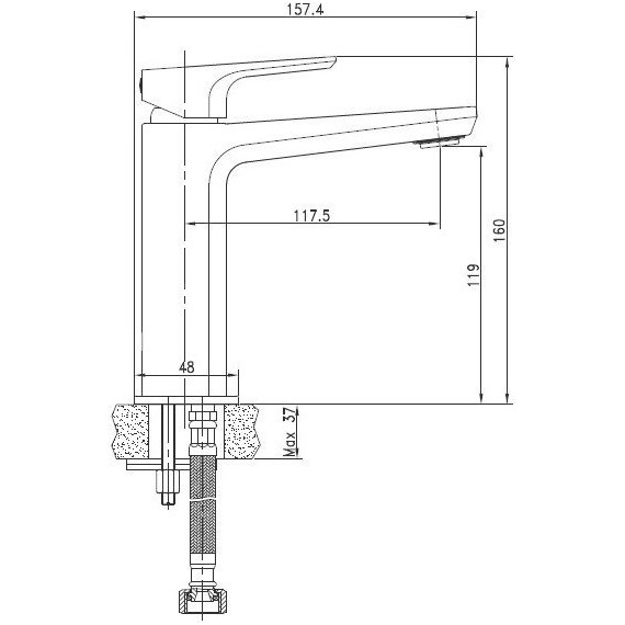 Смеситель для раковины Cersanit Nature А63063 - фото, картинка 9 Смеситель для раковины Cersanit Nature А63063 - фото 9