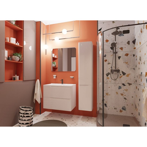 Тумба подвесная с раковиной Эстет Kare Luxe 60 см (2 ящика) ФР-00007074 - фото 4