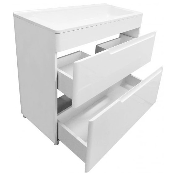 Тумба напольная с раковиной Эстет Kare Luxe 70 см (2 ящика) ФР-00007071 - фото 3