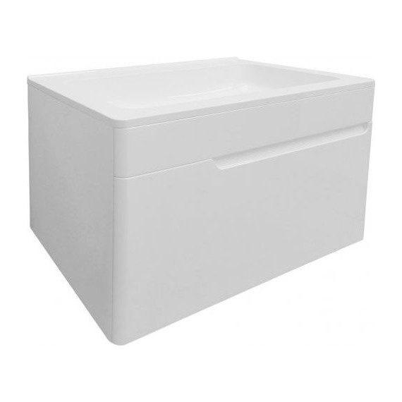 Тумба подвесная с раковиной Эстет Kare Luxe 70 см (1 ящик) ФР-00007080 - фото 