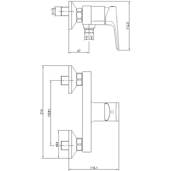 Смеситель для душа Cersanit Nature 63065 - фото 10