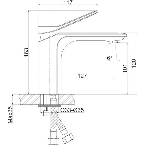 Смеситель для раковины Cersanit Odra А63050 - фото, картинка 13 Смеситель для раковины Cersanit Odra А63050 - фото 13