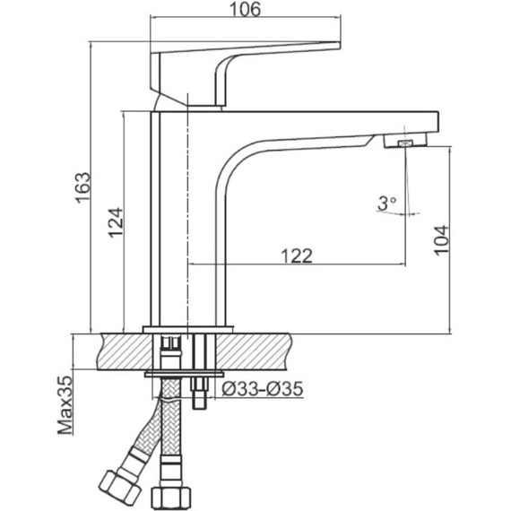 Смеситель для раковины Cersanit Wisla А63055 - фото, картинка 11 Смеситель для раковины Cersanit Wisla А63055 - фото 11