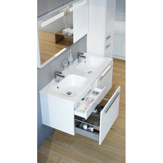 Тумба подвесная с раковиной Ravak Chrome SDU 120 см X000000536, белый - фото 6