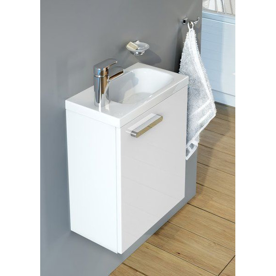 Тумба подвесная с раковиной Ravak Chrome SDU 40 см R X000000538, белый - фото 6