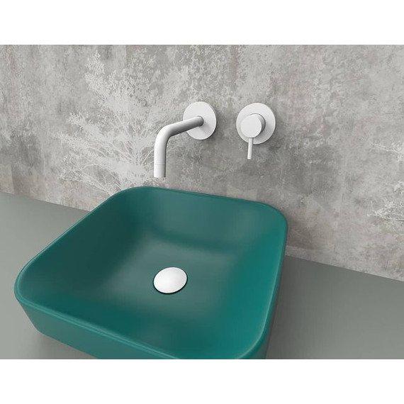 Смеситель для раковины настенный Paffoni Light LIG006BO70, белый матовый - фото 2