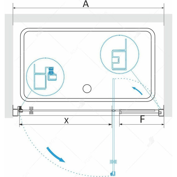 Душевая дверь RGW PA-02 120 см 04080212-11, хром/прозрачное - фото 3