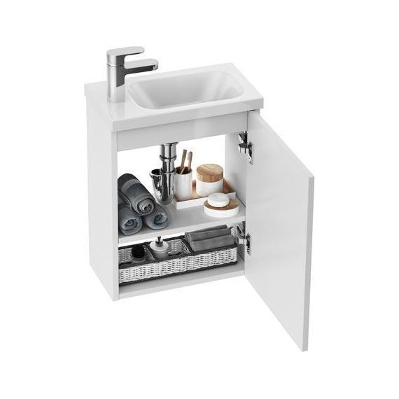Тумба подвесная с раковиной Ravak Chrome SDU 40 см L X000000538, белый - фото 5