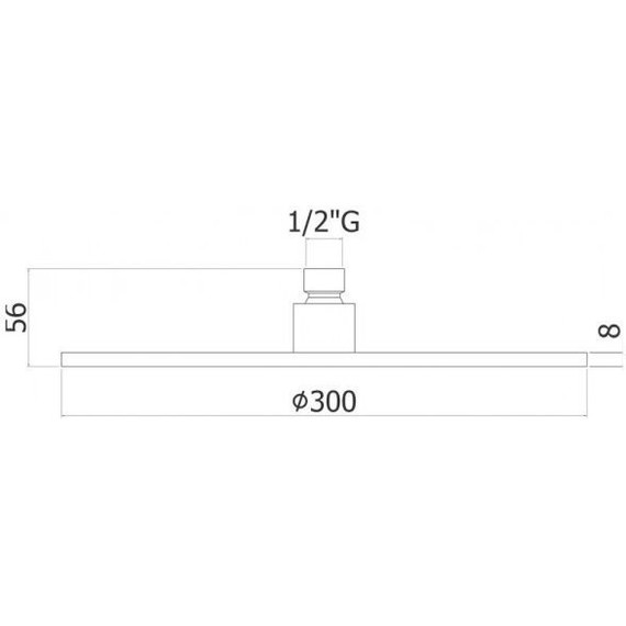 Верхний душ Paffoni Master King ZSOF079HGSP 300х300 мм, золото медовое брашированное - фото 2