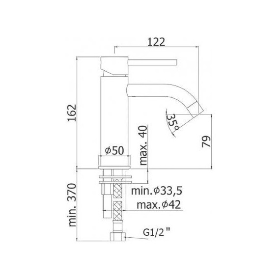 Смеситель для раковины Paffoni Light LIG071BO, белый матовый - фото 3