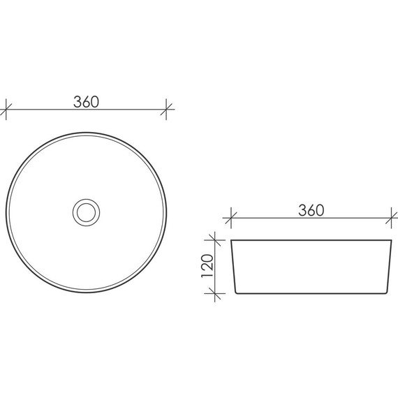 Раковина-чаша Ceramicanova Element 36 см CN5001 - фото 9