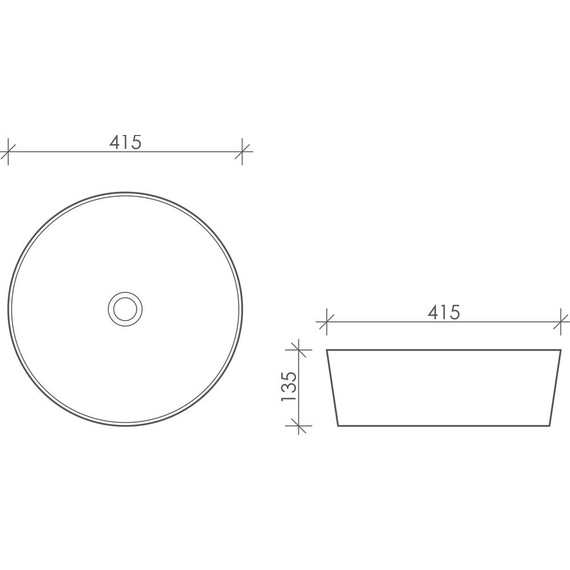 Раковина-чаша Ceramicanova Element 41 см CN6013 - фото, картинка 7 Раковина-чаша Ceramicanova Element 41 см CN6013 - фото 7