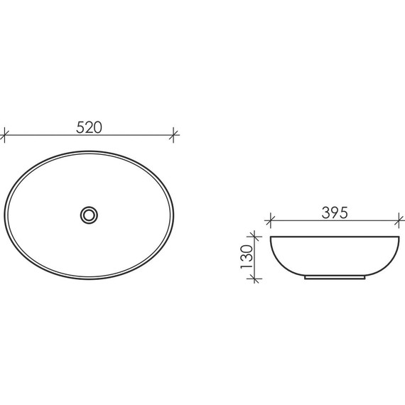 Раковина-чаша Ceramicanova Element 52 см CN6017 - фото, картинка 2 Раковина-чаша Ceramicanova Element 52 см CN6017 - фото 2