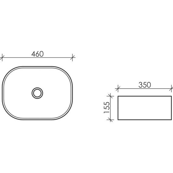 Раковина-чаша Ceramicanova Element 46 см CN6018 - фото, картинка 2 Раковина-чаша Ceramicanova Element 46 см CN6018 - фото 2