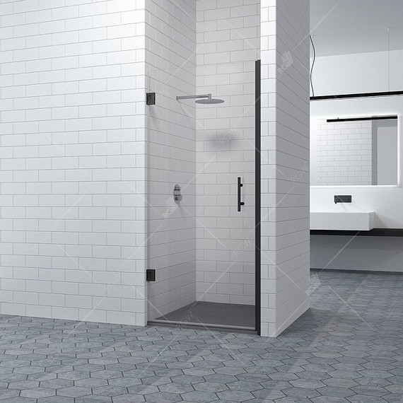 Душевая дверь RGW HO-011B 70 см 350601107-24 (стекло 8 мм), черный/матовое - фото, картинка 4 Душевая дверь RGW HO-011B 70 см 350601107-24 (стекло 8 мм), черный/матовое - фото 4