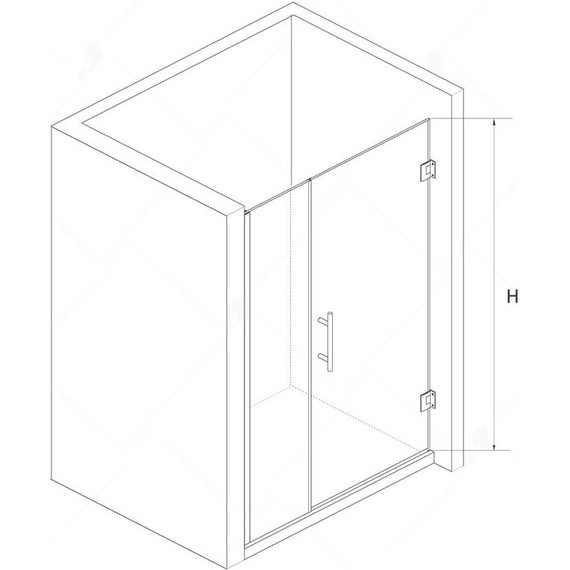 Душевая дверь RGW HO-012B 100 см 350601200-24 (стекло 8 мм), черный/матовое - фото 8