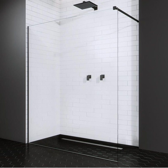 Душевая перегородка Radaway Modo New Black II 135x200 см 389135-54-01 (стекло 8 мм), черный/прозрачное - фото 