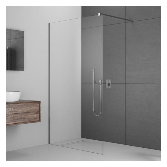Душевая перегородка Radaway Modo New II 105x200 см 389105-01-01 (стекло 8 мм), хром/прозрачное - фото 