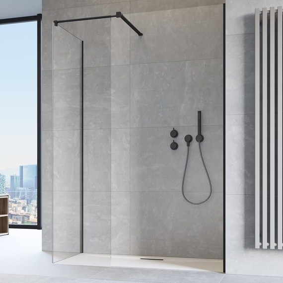 Душевое ограждение Radaway Modo X Black III 90x90 см (стекло 10 мм), черный/прозрачное - фото 