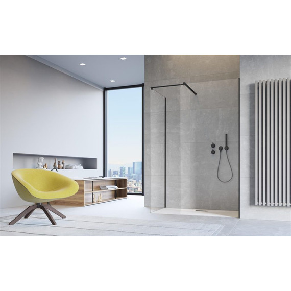 Душевое ограждение Radaway Modo New Black III 140x70 см (стекло 8 мм), черный/прозрачное - фото 2