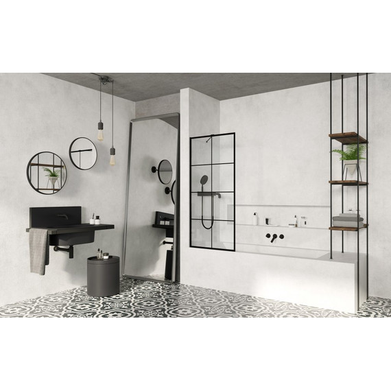 Шторка для ванны Radaway Modo New Black PNJ II Factory 80 см 10006080-54-55 (стекло 8 мм), черный/прозрачное - фото, картинка 2 Шторка для ванны Radaway Modo New Black PNJ II Factory 80 см 10006080-54-55 (стекло 8 мм), черный/прозрачное - фото 2