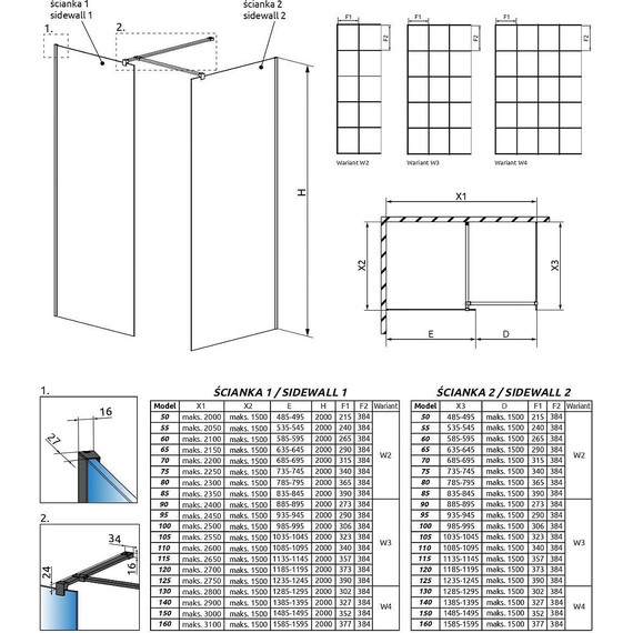 Душевое ограждение Radaway Modo X Black III Factory 120x70 см (стекло 10 мм), черный/прозрачное - фото 4