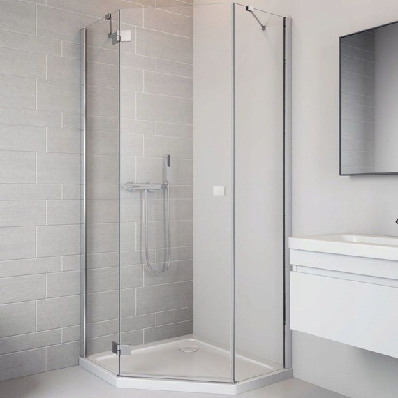 Душевое ограждение Radaway Essenza New PTJ 100x90 см L, хром/прозрачное - фото 