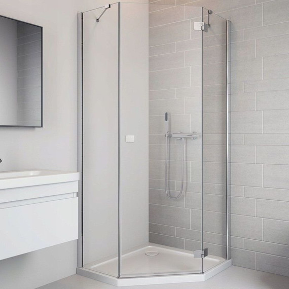 Душевое ограждение Radaway Essenza New PTJ 100x90 см R, хром/прозрачное - фото 