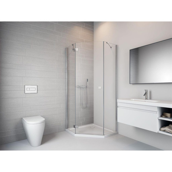 Душевое ограждение Radaway Essenza New PTJ 80x90 см L, хром/прозрачное - фото 2