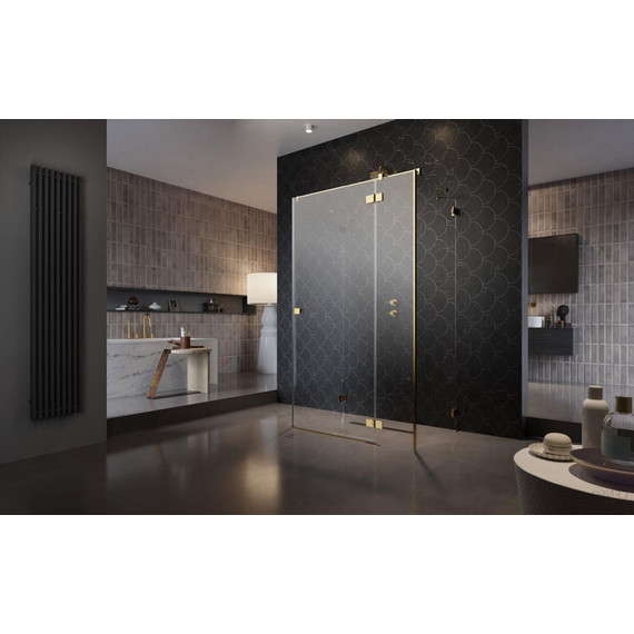 Душевое ограждение Radaway Essenza Pro Gold KDJ+S 100x90 см R, золото/прозрачное - фото 2