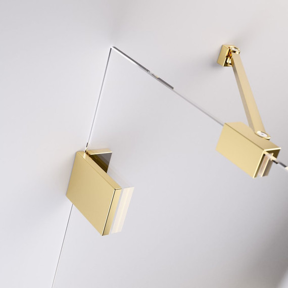 Душевое ограждение Radaway Essenza Pro Gold KDJ+S 100x75 см L, золото/прозрачное - фото 5