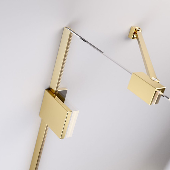 Душевое ограждение Radaway Essenza Pro Gold KDJ+S 90x70 см R, золото/прозрачное - фото 6