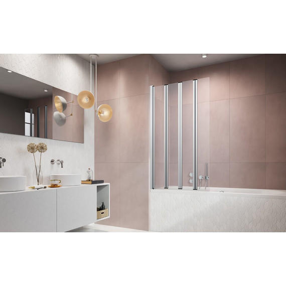 Шторка для ванны Radaway Eos PNW 107 см 1205501-101, хром/прозрачное - фото, картинка 2 Шторка для ванны Radaway Eos PNW 107 см 1205501-101, хром/прозрачное - фото 2