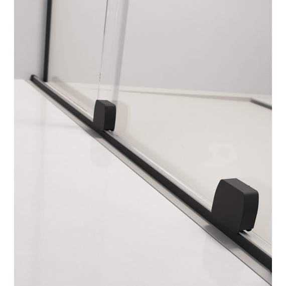 Душевая перегородка Radaway Furo Black Walk-in 80x200 см 10106438-54-01L (стекло 8 мм), черный/прозрачное - фото 6