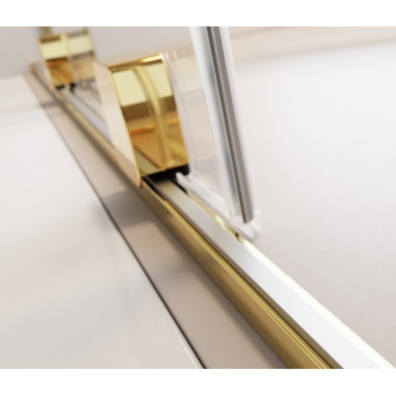 Душевая дверь Radaway Furo Gold DWJ 90 см 10107472-09-01L (стекло 8 мм), золото/прозрачное - фото 6