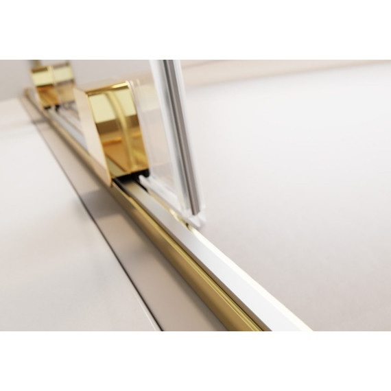Душевая перегородка Radaway Furo Gold Walk-in 80x200 см 10106438-09-01R (стекло 8 мм), золото/прозрачное - фото 6