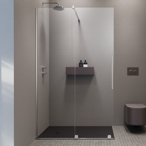 Душевая перегородка Radaway Furo Walk-in 160x200 см 10106838-01-01L (стекло 8 мм), хром/прозрачное - фото 