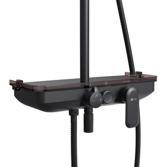 Душевая стойка Lemark Tropic LM7012BL, черный - фото 2