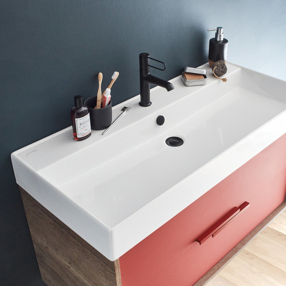 Раковина подвесная Jacob Delafon Vivienne 101 см EXBJ112-00 - фото, картинка 4 Раковина подвесная Jacob Delafon Vivienne 101 см EXBJ112-00 - фото 4