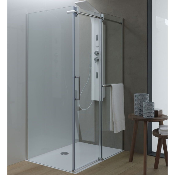 Душевое ограждение Kolpa-San Virgo TK 160x90 см (стекло 8 мм), хром/прозрачное - фото 