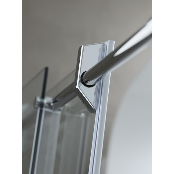 Душевое ограждение Kolpa-San Virgo TK 140x80 см (стекло 8 мм), хром/прозрачное - фото 2