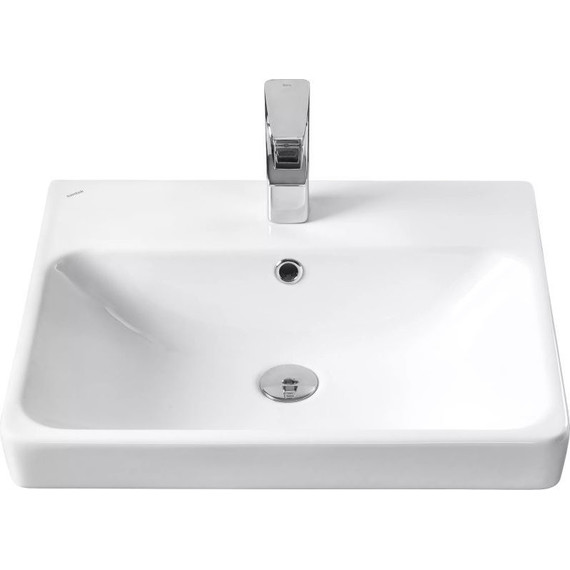 Тумба подвесная с раковиной Акватон Оливия 55 см 1A254201OLVG0, бежевый/дуб веллингтон - фото 8