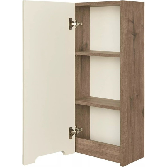 Шкаф подвесной Акватон Оливия 35 см 1A254703OLVGL, бежевый/дуб веллингтон - фото 2