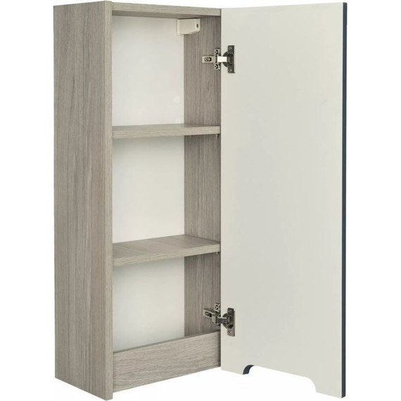 Шкаф подвесной Акватон Оливия 35 см 1A254703OLUGR, серый/дуб ойстер - фото 2