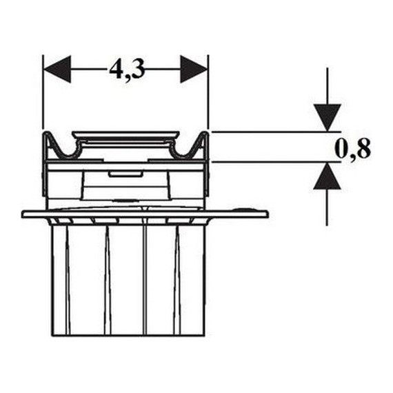 Решетка для трапа Geberit CleanLine 20 154.450.00.1, нержавеющая сталь/черный - фото 3