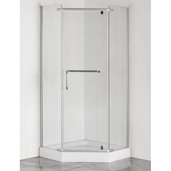 Душевое ограждение Loranto CS-816S B 100x100 см, сатин/прозрачное - фото 3